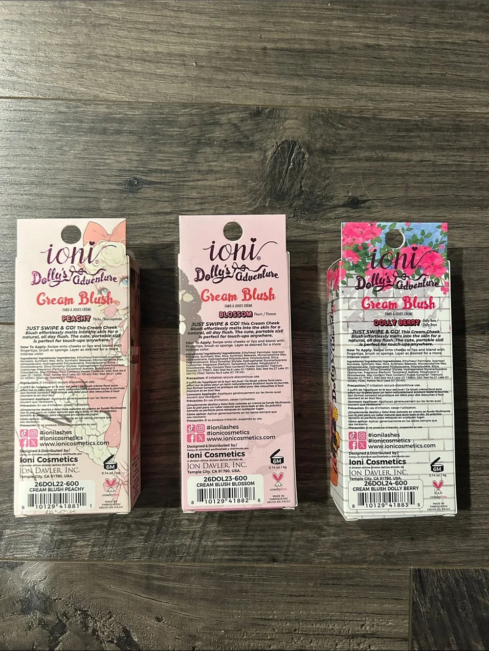 Ioni Dolly’s Adventure Cream Blush Set NEW